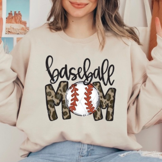 Baseball Mom - Leopard
